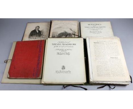 Peter Nicholson; 1845 Practical Carpentry, Joinery and Cabinet-Making, a New system of Lines for the Use of Workmen 90 plates