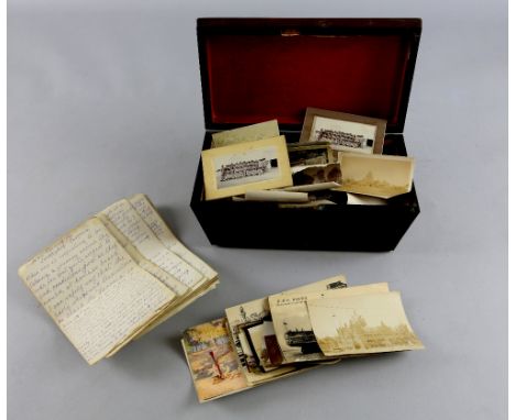 Life on Board the Troopship Caronia, a manuscript record of the journey to India, 1916/1917, together with a collection of co
