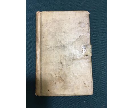 Recipe Book. An early 19th century accounts book with various brief manuscript recipes, inc. 'Madeira Cake', 'Spice Nuts', 'S