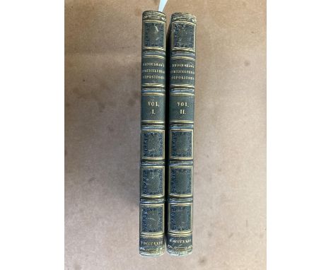 Brookshaw, George. The Horticultural Repository, 2 volumes, first edition, 98 hand-coloured engraved plates, 7 folding, sligh