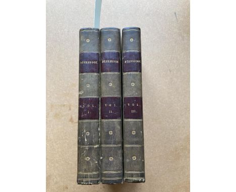 Martineau, Harriet. Deerbrook. A Novel, 3 volumes, first edition, light browning, contemporary half calf, 8vo, London: Edward