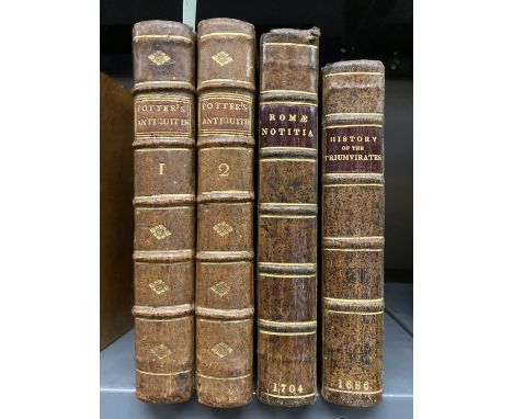 Potter, John. Archaeologia Graeca: or, The Antiquities of Greece, 2 volumes, sixth edition, 31 engraved plates, many folding,