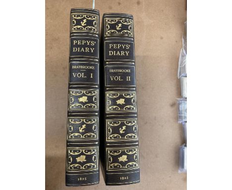 Pepys, Samuel. Memoirs of Samuel Pepys, Esq., F.R.S.... edited by Richard, Lord Braybrooke, 2 volumes, first edition, half-ti