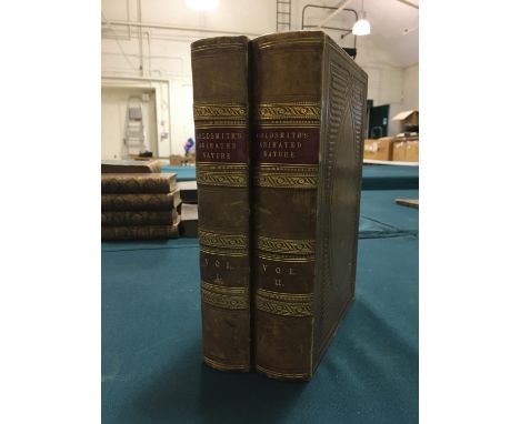 Goldsmith, Oliver. A History of the Earth and Animated Nature, 2 volumes, engraved portrait frontispieces, engraved hand-colo