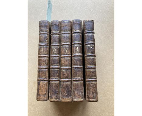 Homer. The Odyssey of Homer. Translated from the Greek, 5 volumes, translated by Alexander Pope, first edition, half-titles, 