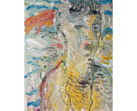 Eithne Jordan b.1954
PORTRAIT IN AN ARID LANDSCAPE
Oil on canvas, 39 3/4" x 32" (101 x 82cm)

Provenance: Rubicon Gallery, Du