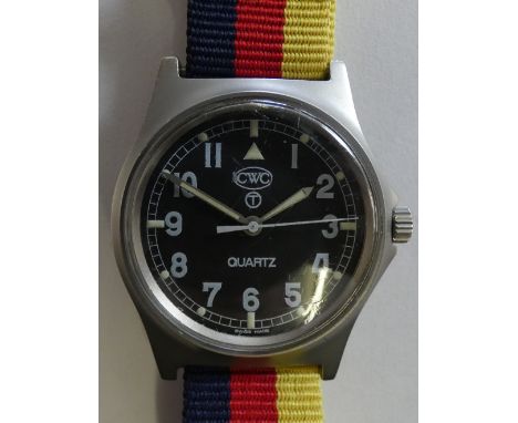A CWC quartz military wristwatch issued to the British Army 1997, watch number 0140