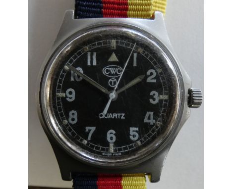 A CWC quartz military wristwatch issued to the British Army 1997, watch number 3171