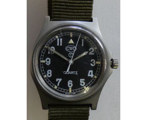 A CWC quartz military wristwatch issued to the British Army 1997, watch number 3334