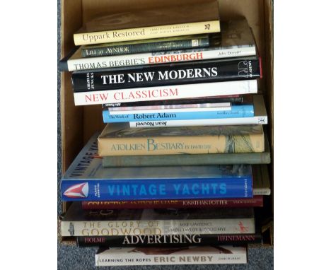 Three boxes of art history and architectural books including Debrett's Peerage 1939 (3)