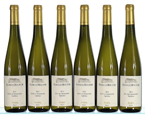 2015 Markus Molitor, Zeltinger Sonnenuhr Riesling Spatlese, Mosel OCC 6x75clPreviously stored in a temperature controlled, pr