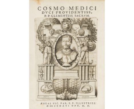 NO RESERVE Antiquities.- Medals.- Vico (Enea) Discorsi... sopra le medaglie de gli antichi, collation: *4 A-P4, title with la