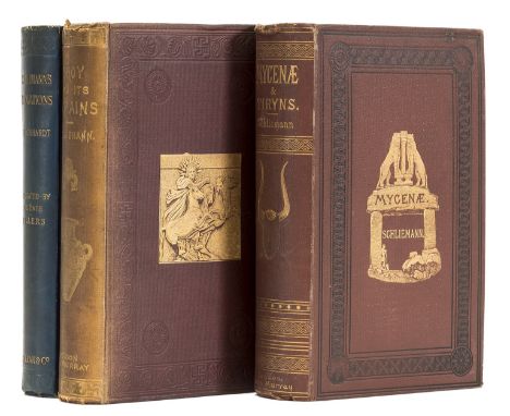 NO RESERVE Antiquities.- Schliemann (Dr. Henry) Mycenae, 1878; Troy and its Remains, 1875, first editions, plates, maps and i