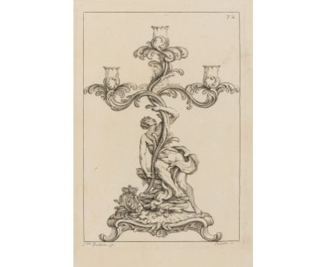 Silver.- Germain (Pierre) Elements d'Orfevrerie..., 2 parts in 1, first edition, engraved throughout with 2 titles, dedicatio