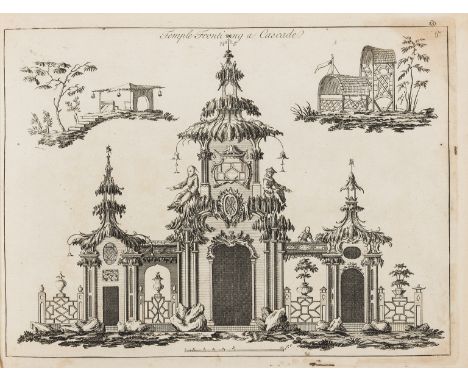 Architecture.- Decker (P.) Chinese Architecture, Civil and Ornamental..., 2 parts in 1, 24 &amp; 12 engraved plates respectiv