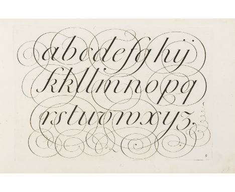 NO RESERVE Calligraphy.- Shelley (George) Natural Writing in all the hands, with variety of ornaments, engraved portrait &amp