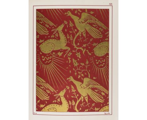 NO RESERVE Textiles.- Forrer (R.) Die Zeugdrucke der Byzantischen, Romanischen, Gothischen und spätern Kunstepochen, 57 plate
