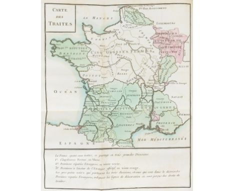 Economics.- Necker (Jacques) Oeuvres, 4 vol., half-titles, engraved portrait frontispiece, 2 folding hand-coloured engraved m
