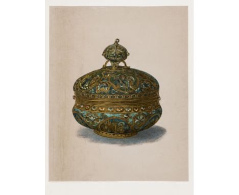 NO RESERVE Exposition Rétrospective de Limoges 1886, 50 albumen print photographic plates, original half vellum, browned, spi