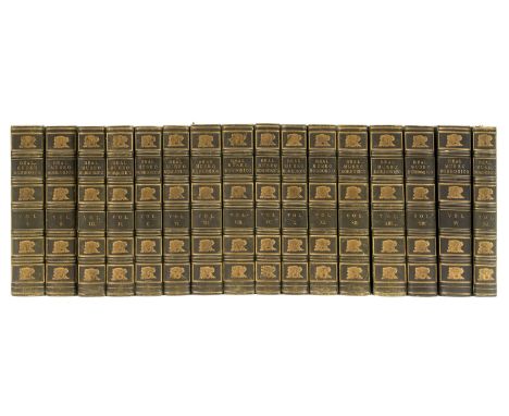 Real Museo Borbonico, 16 vol., engraved and a few lithograph plates, some folding, a few in final vol. colour, foxed, origina
