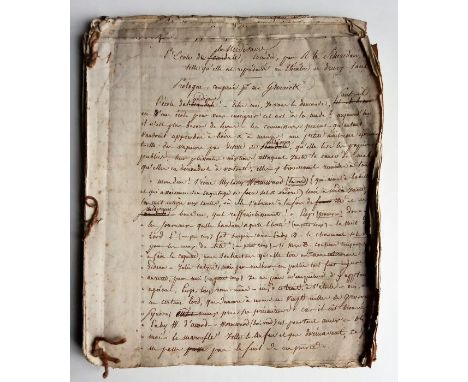 **HANSONS FRANCE**&nbsp;
An 18th century manuscript translation of Sheridan's "The School for Scandal" as it was performed in