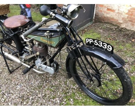 Vintage Motorcycle: 1926 Connaught 348cc. First registered 015/01/1926. Frame no. S4937. Registration no. PP5339. appears com