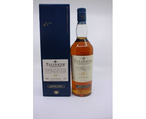 A Bottle Of Talisker 12 Year Old Single Malt Scotch Whisky, A Special Edition Of 21,500 Bottled In 2007 Celebrating A Decade 