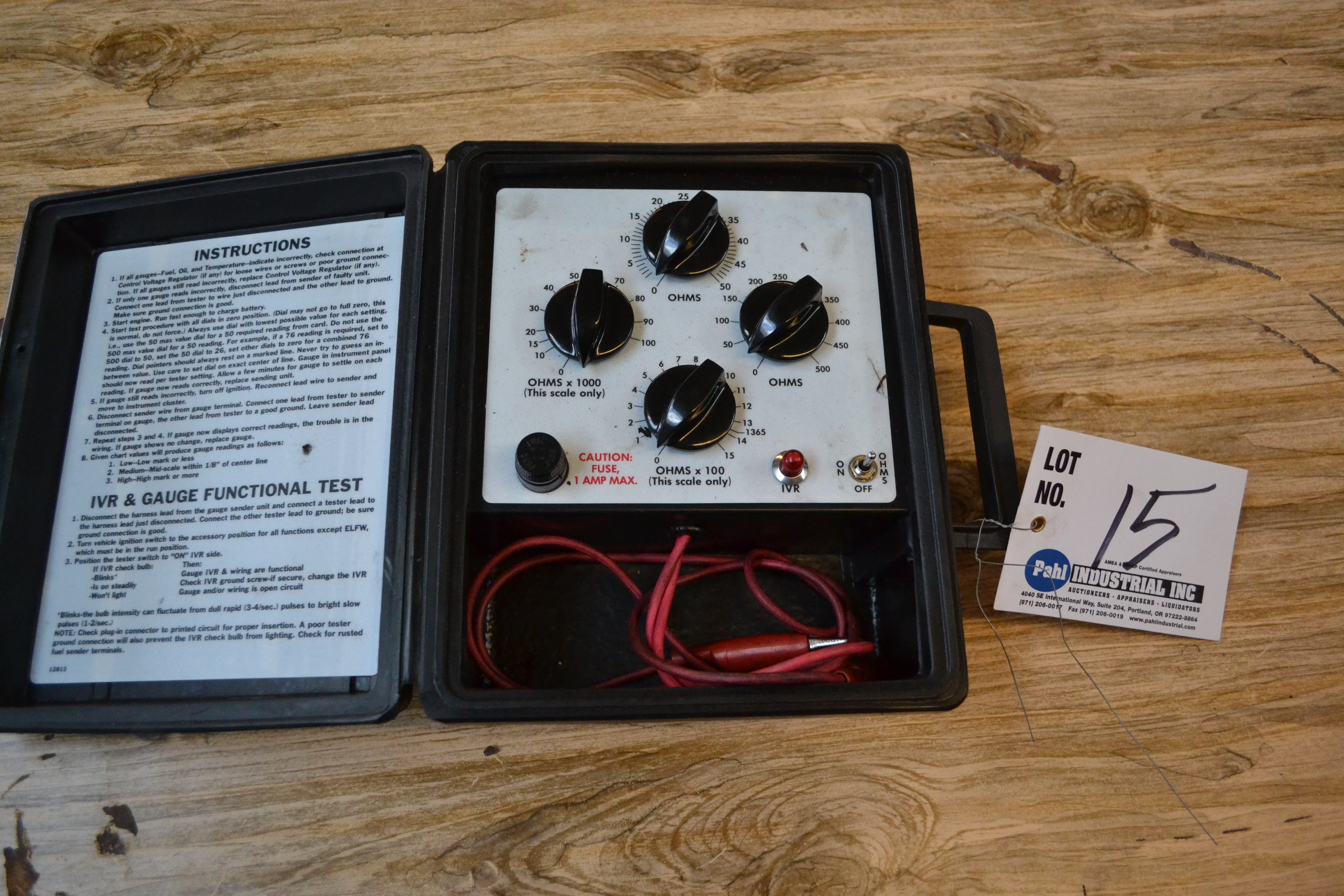 YA7707 Instrument Gauge Tester Blue Point IVR & Gauge Functional Tester