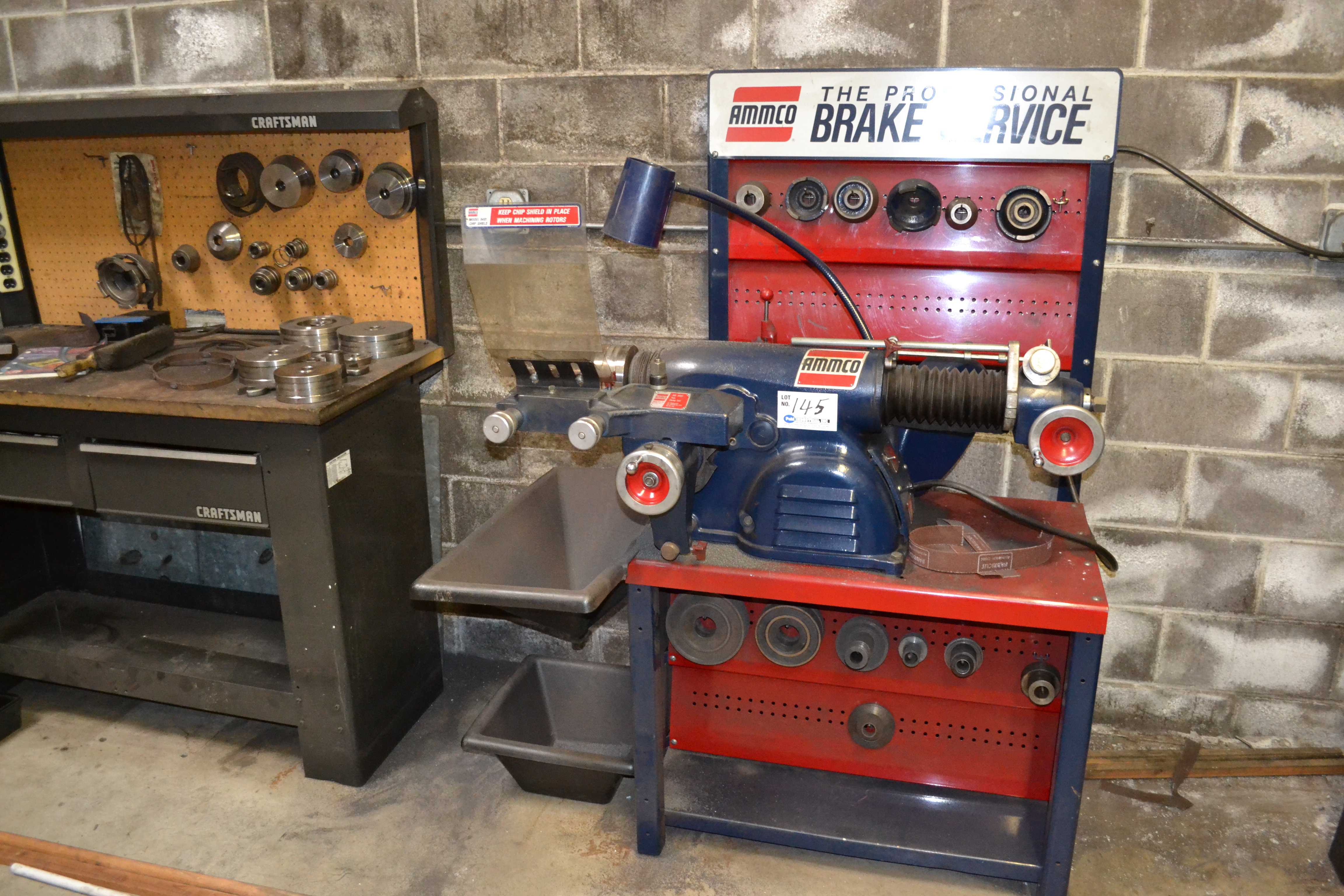 Ammco Brake Lathe model 6900 c/w tooling