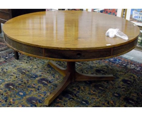 Mid 20th century rosewood drum table by Heals, designed by Robert Heritage for Archie Shine circa 1965, of circular form, fit