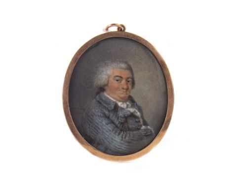 LOUIS ALEXANDRE FRANCOIS, COMTE DE GIRARDIN (FRENCH 1797-1848), PORTRAIT OF A GENTLEMAN watercolour and bodycolour on ivory, 