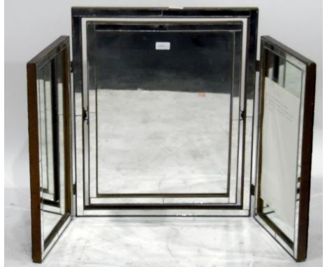 Art Deco triptych mirror with provenance of Lord Sefton Sale by Christies 