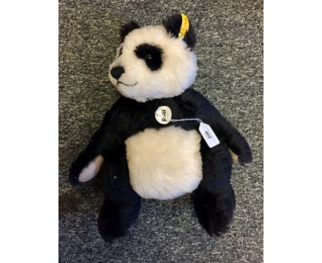 Steiff panda bear with label to ear 