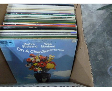 Large quantity of long playing records including musicals, Glenn Miller, Frank Sinatra, etc (1 box) 