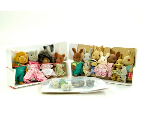 Various vintage Sylvanian Family Figures. Mixed families. Generally good.  Enhanced Condition Reports: We are more than happy
