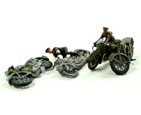 Vintage Motorbike issues including two figures. Johillco etc. Fair.  Enhanced Condition Reports: We are more than happy to pr