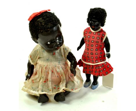 Vintage 9” Pedigree 1950’s Ethnic Baby Doll. Hard plastic PEDIGREE England baby doll with ethnic features. Black sleep /side 