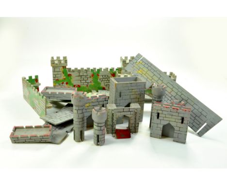 Vintage Fort Castle Set, missing base. Components still good to very good.  Enhanced Condition Reports: We are more than happ