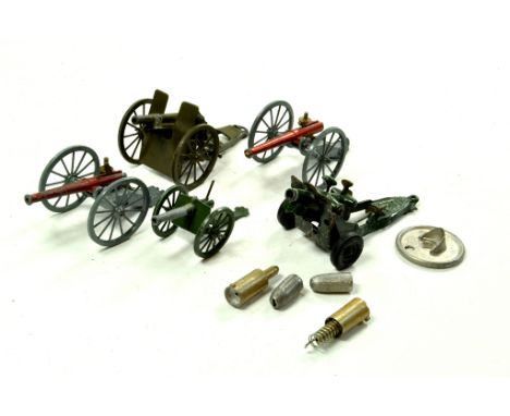 A group of vintage military guns, Britains.  Enhanced Condition Reports: We are more than happy to provide further images of 
