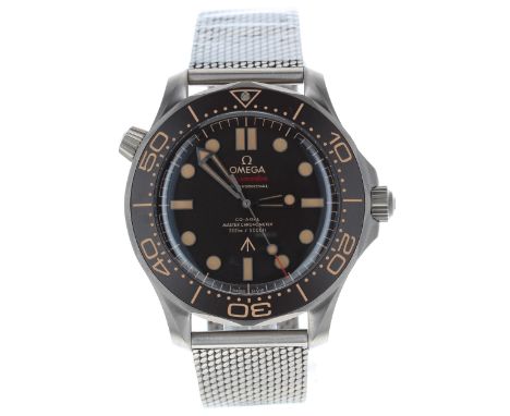 Omega Seamaster Professional Co-Axial Master Chronometer Diver 300m '007 Edition' automatic titanium wristwatch, reference no
