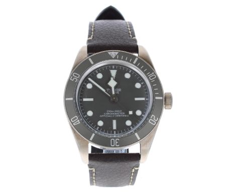 Tudor Black Bay Fifty-Eight silver (925) gentleman's wristwatch, reference no. 79010SG, serial no. Q338xxx, circa 2021, grey 