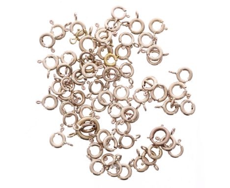 Quantity of new 9ct ring clasps, 10.8gm in total 