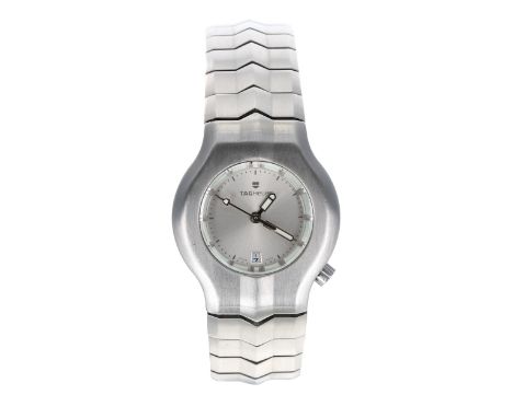 Tag Heuer Alter Ego stainless steel lady's wristwatch, reference no. WP1311, serial no. UQ8xxx, silvered dial, crown at the f