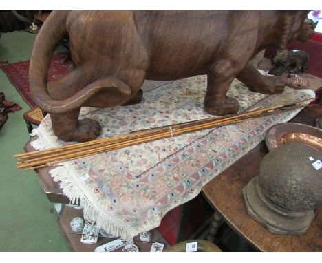 New Guinea arrows and blow pipe 