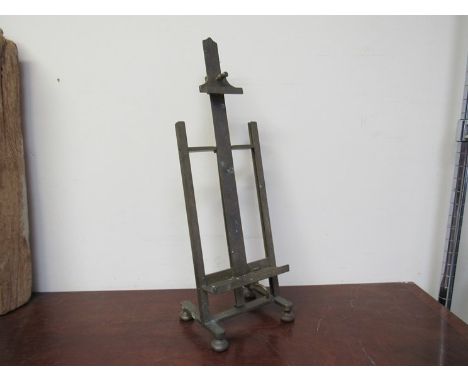 A brass table top easel, 53cm tall 