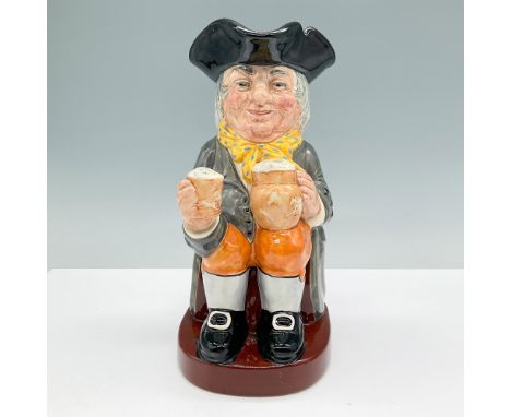 Royal Doulton character jug titled "Happy John" (model number D6031), standing 8.5"H. This medium-sized jug features a jovial