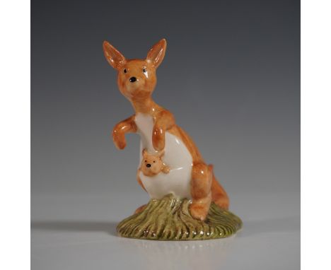 Charming Royal Doulton porcelain figurine from The Winnie the Pooh Collection, featuring Kanga &amp; Roo, model WA18. This de