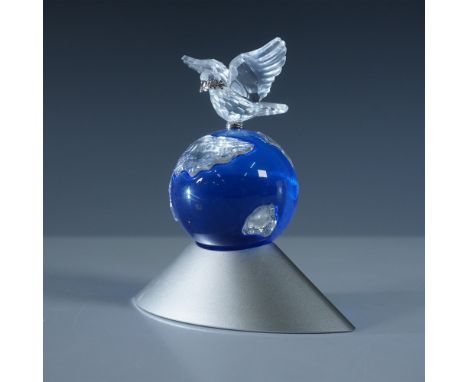 Swarovski Crystal Planet Vision 2000, model number 238985, designed by Anton Hirzinger. This striking limited edition piece f