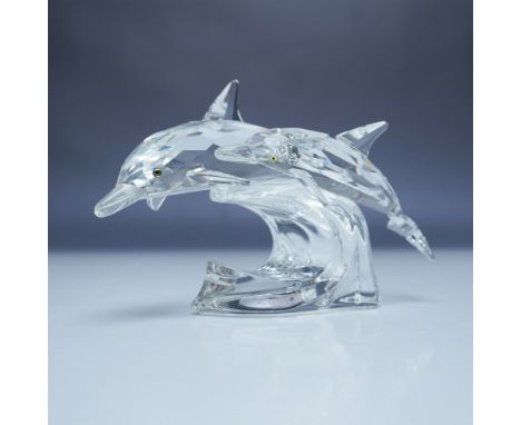 This stunning Swarovski crystal figurine was released in 1990 as the second installment in the Swarovski Collectors Society (