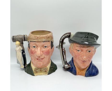 This lot includes two Royal Doulton large character jugs from the limited-edition series of 5000, each designed with exceptio
